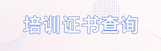 培训证书查询